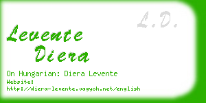 levente diera business card